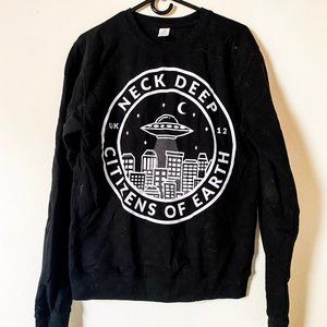 Neck Deep Band - Citizens of Earth Black Crew Neck